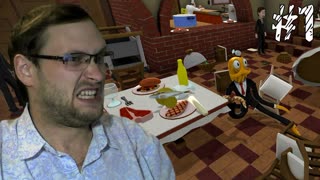 Octodad Shorts ► РЕСТОРАННЫЙ ПОГРОМ ► #1